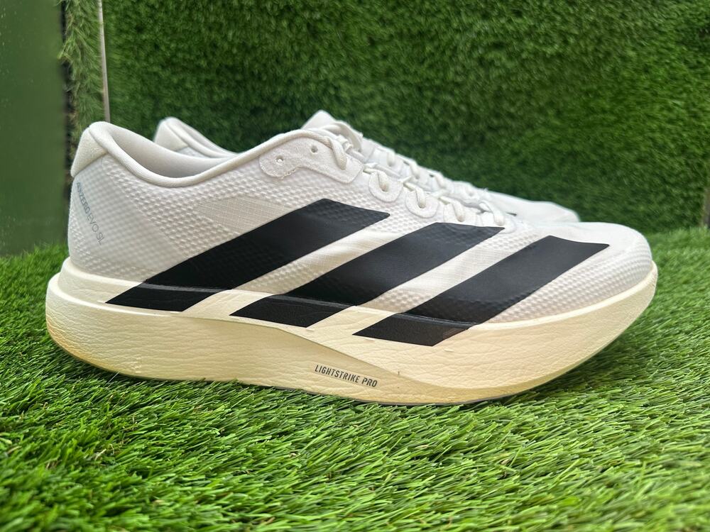 Adidas Adizero EVO SL JR1912 Athletic Sneaker Men's 13 White Textile Running